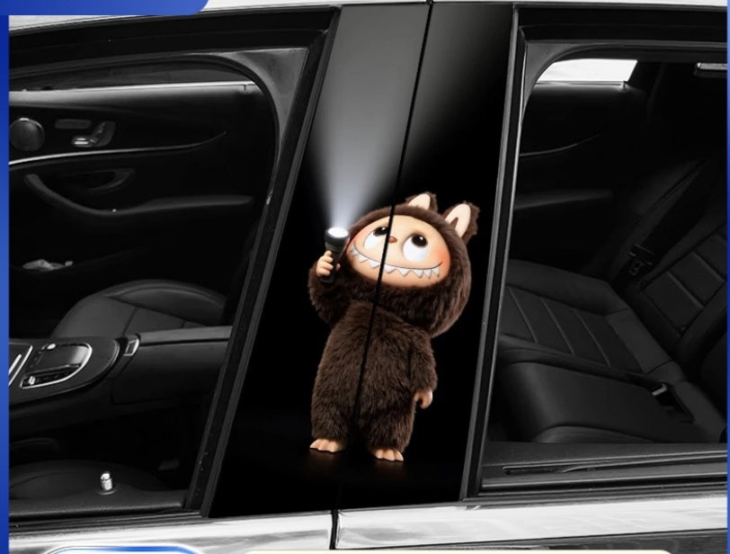 🔥Gorąca wyprzedaż🔥Labubu Car BC Column Modified HD Protective Film (2 sztuki)