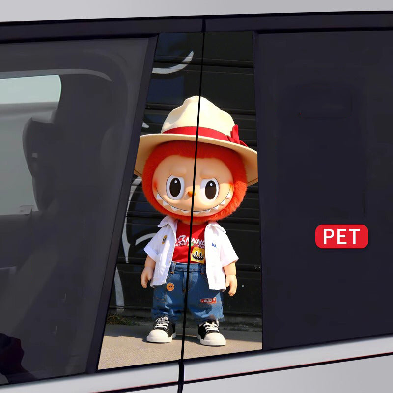 🔥Gorąca wyprzedaż🔥Labubu Car BC Column Modified HD Protective Film (2 sztuki)