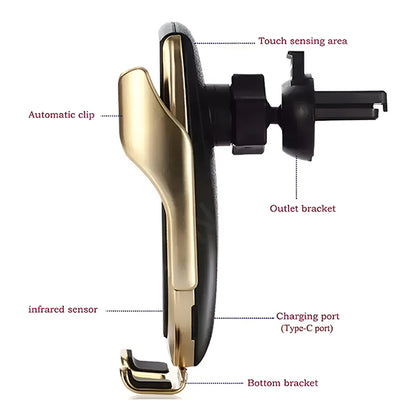 Bezprzewodowa ładowarka do smartfona i uchwyt samochodowy