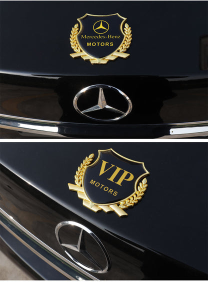 (2 sztuki) Naklejka samochodowa 3D metalowa