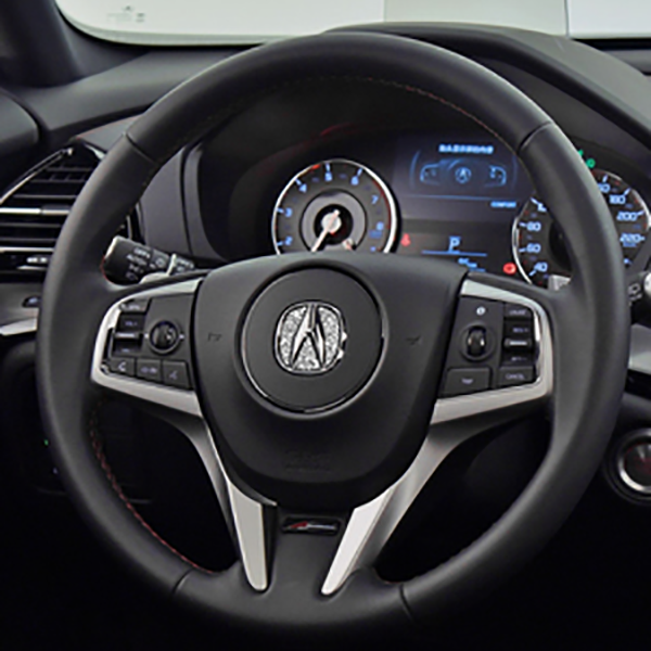 Kreatywne naklejki na kierownicę z diamentami