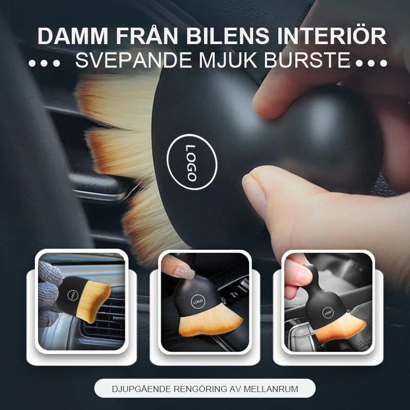 Miękka szczotka pochłaniająca kurz do wnętrza samochodu