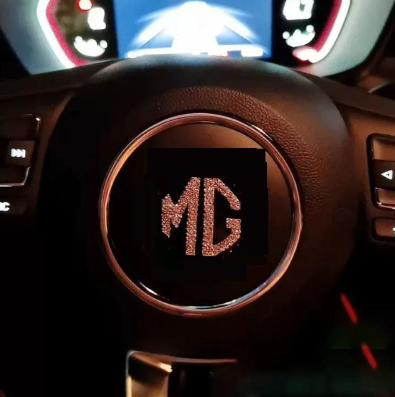 Kreatywne naklejki na kierownicę z diamentami