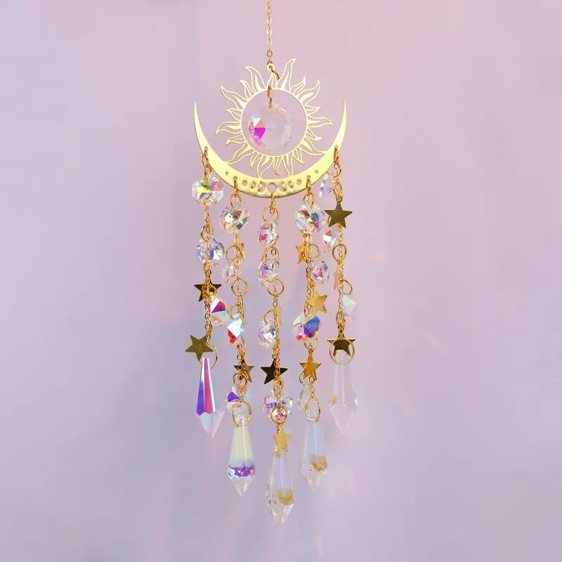 Kryształowa zawieszka do biżuterii, odpowiednia do dekoracji okien zewnętrznych, sypialni, patio, ogrodu