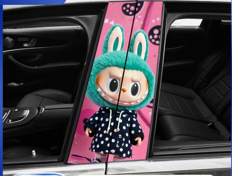 🔥Gorąca wyprzedaż🔥Labubu Car BC Column Modified HD Protective Film (2 sztuki)