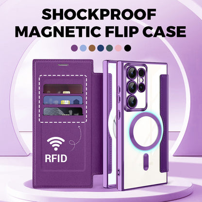 2025 Nowe skórzane etui z klapką na telefon komórkowy Samsung