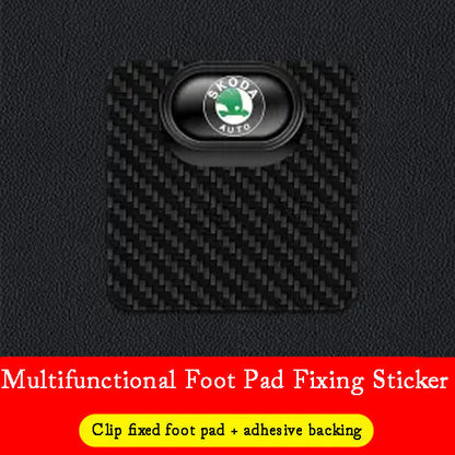 🎉GORĄCA WYPRZEDAŻ 🎉Wielofunkcyjna klamra mocująca dywanik samochodowy z włókna węglowego✨8 szt.✨