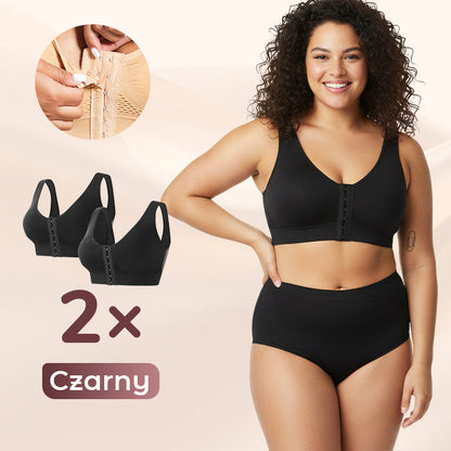 Biustonosz damski bez fiszbin z zapięciem z przodu【✨ 1 + 1 gratis】