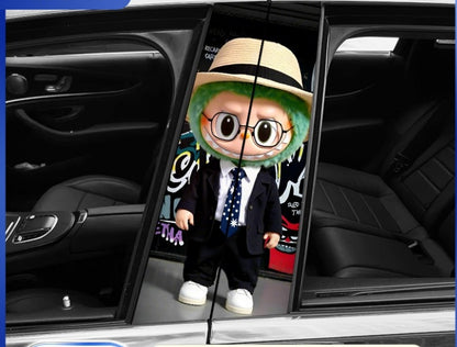 🔥Gorąca wyprzedaż🔥Labubu Car BC Column Modified HD Protective Film (2 sztuki)