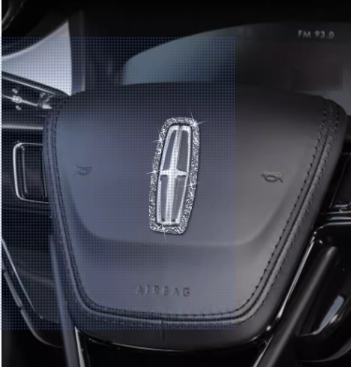 Kreatywne naklejki na kierownicę z diamentami