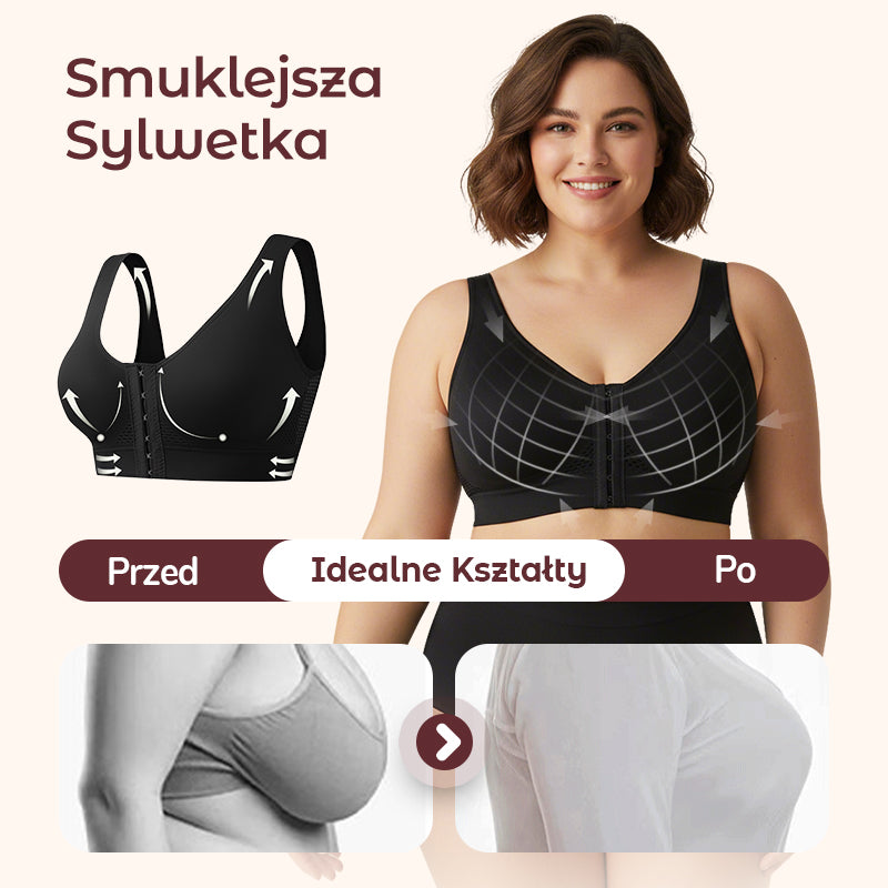 Biustonosz damski bez fiszbin z zapięciem z przodu【✨ 1 + 1 gratis】