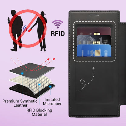 2025 Nowe skórzane etui z klapką na telefon komórkowy Samsung