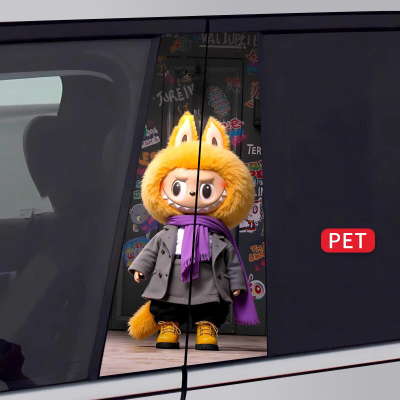 🔥Gorąca wyprzedaż🔥Labubu Car BC Column Modified HD Protective Film (2 sztuki)