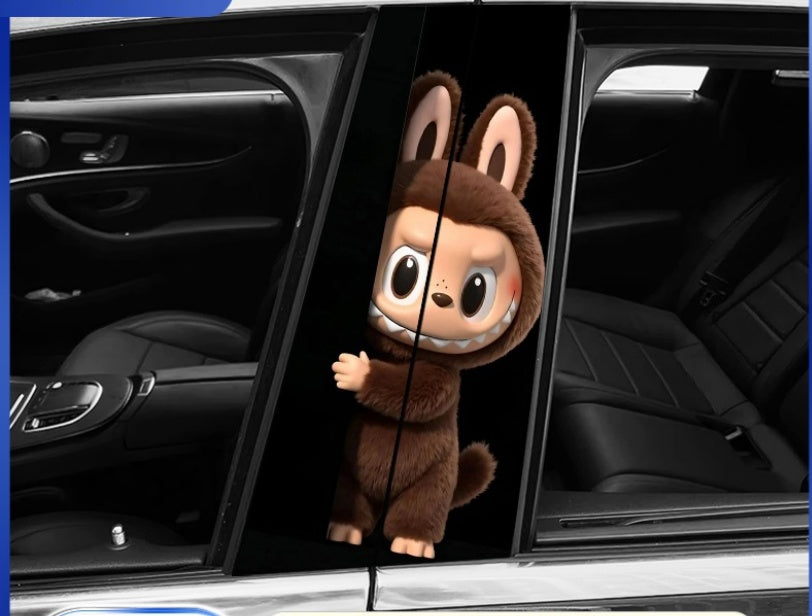 🔥Gorąca wyprzedaż🔥Labubu Car BC Column Modified HD Protective Film (2 sztuki)