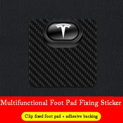 🎉GORĄCA WYPRZEDAŻ 🎉Wielofunkcyjna klamra mocująca dywanik samochodowy z włókna węglowego✨8 szt.✨