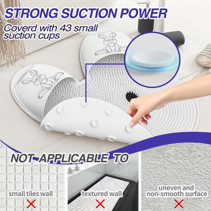 Bardzo duża mata do czyszczenia stóp prysznicowych