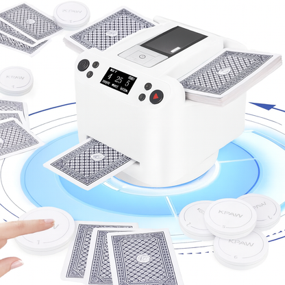 Automatyczna tasowarka kart i rozdający 2 w 1 z 4 pilotami do losowania kart