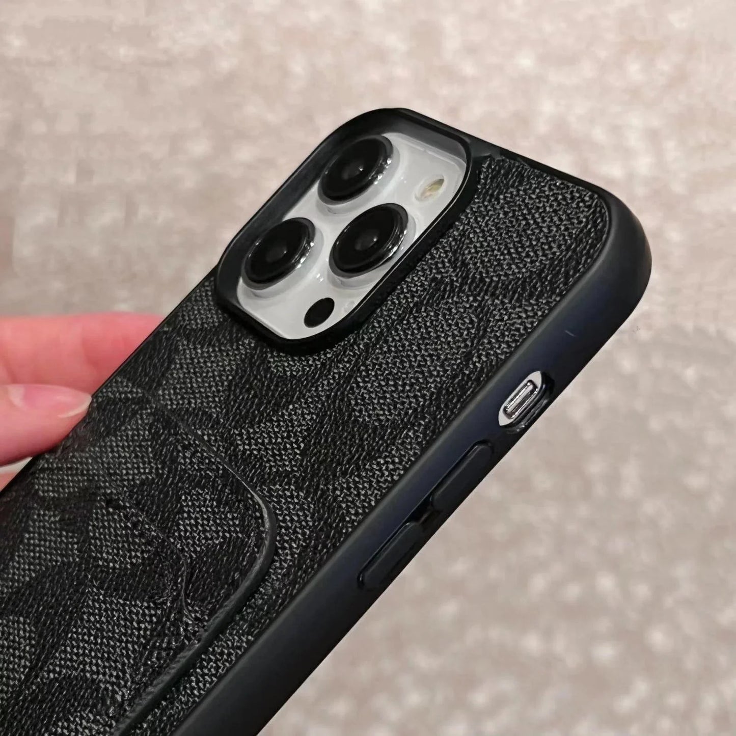 Etui na telefon Premium Luxe z uchwytem na kartę
