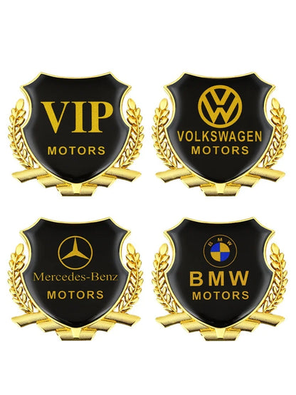 (2 sztuki) Naklejka samochodowa 3D metalowa