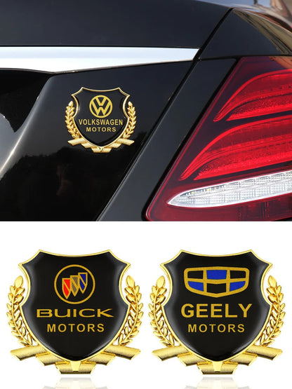 (2 sztuki) Naklejka samochodowa 3D metalowa