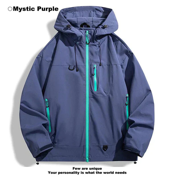 🔥Gorąca zniżka 49% 💦Unisexowa wodoodporna kurtka sportowa na świeżym powietrzu z kapturem