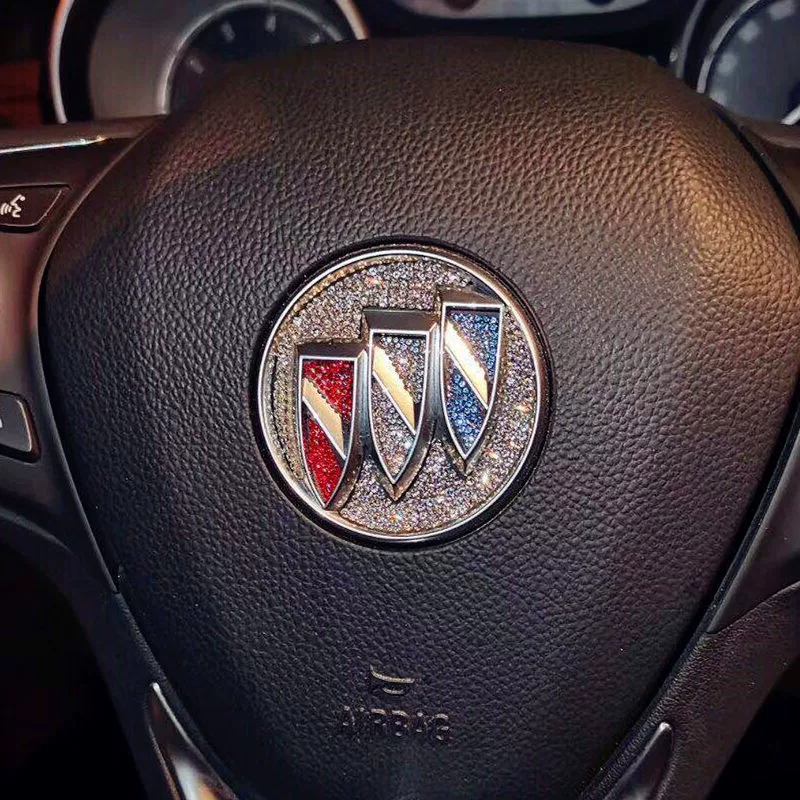 Kreatywne naklejki na kierownicę z diamentami