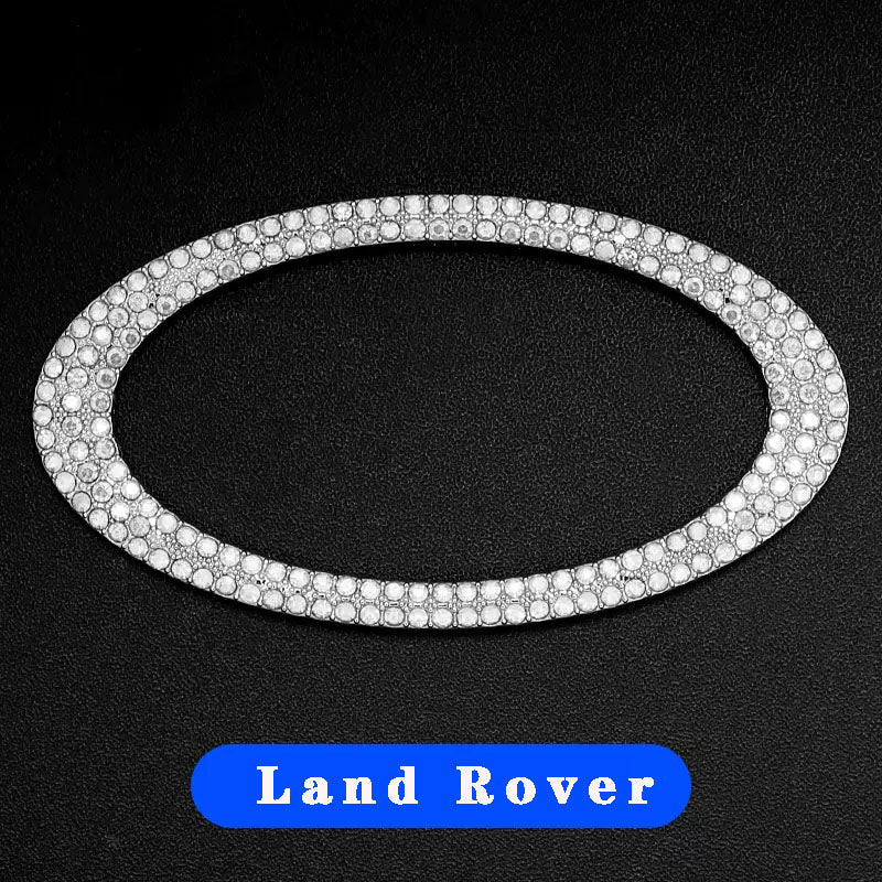 Kreatywne naklejki na kierownicę z diamentami