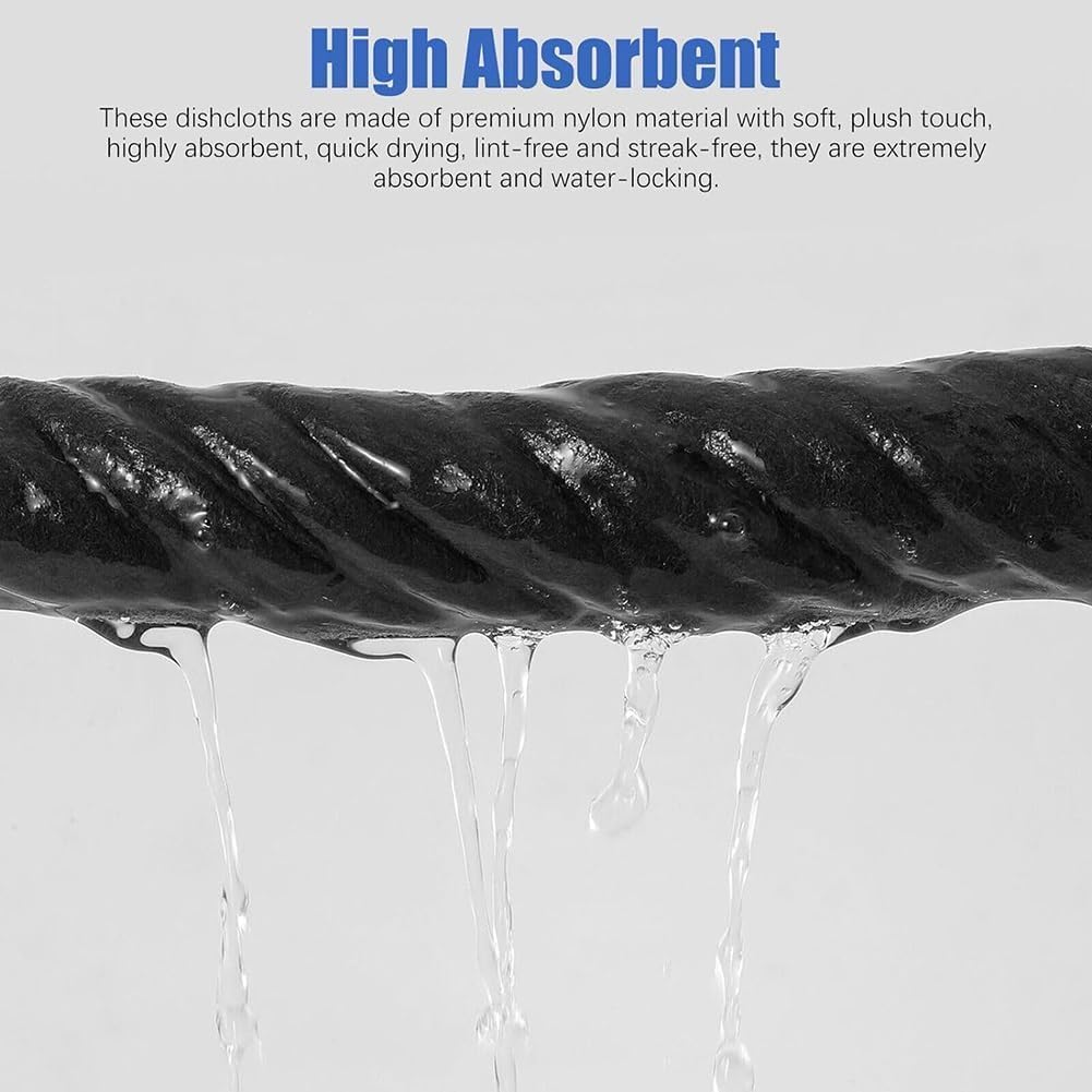 Chłonne ściereczki czyszczące z włókien – superchłonne, niepylące, 11,8" x 11,8"