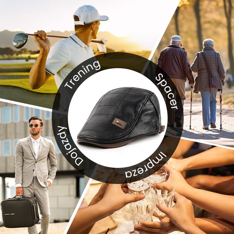 2024 Skórzany beret nowej generacji