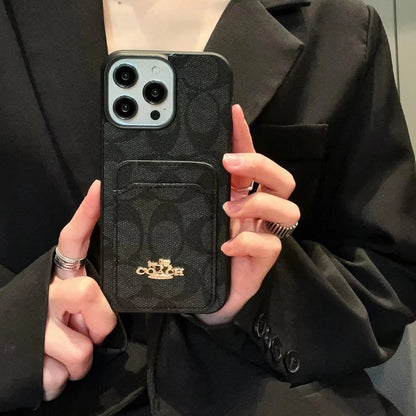 Etui na telefon Premium Luxe z uchwytem na kartę