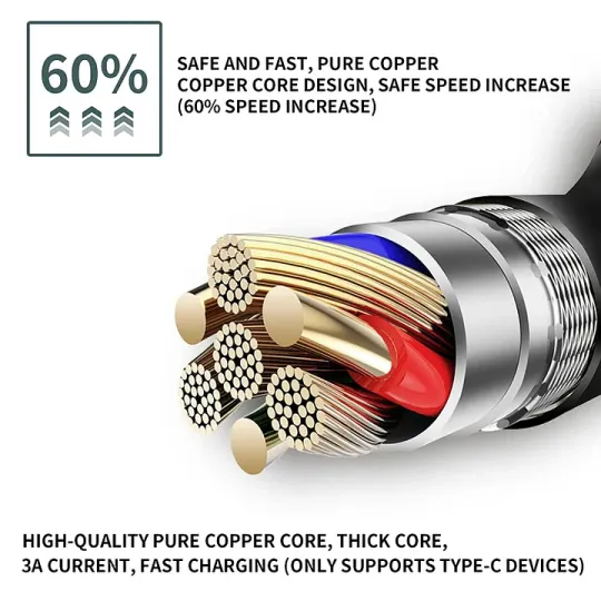 3 w 1 zwijany kabel do transmisji danych w samochodzie + bezpłatna ładowarka samochodowa