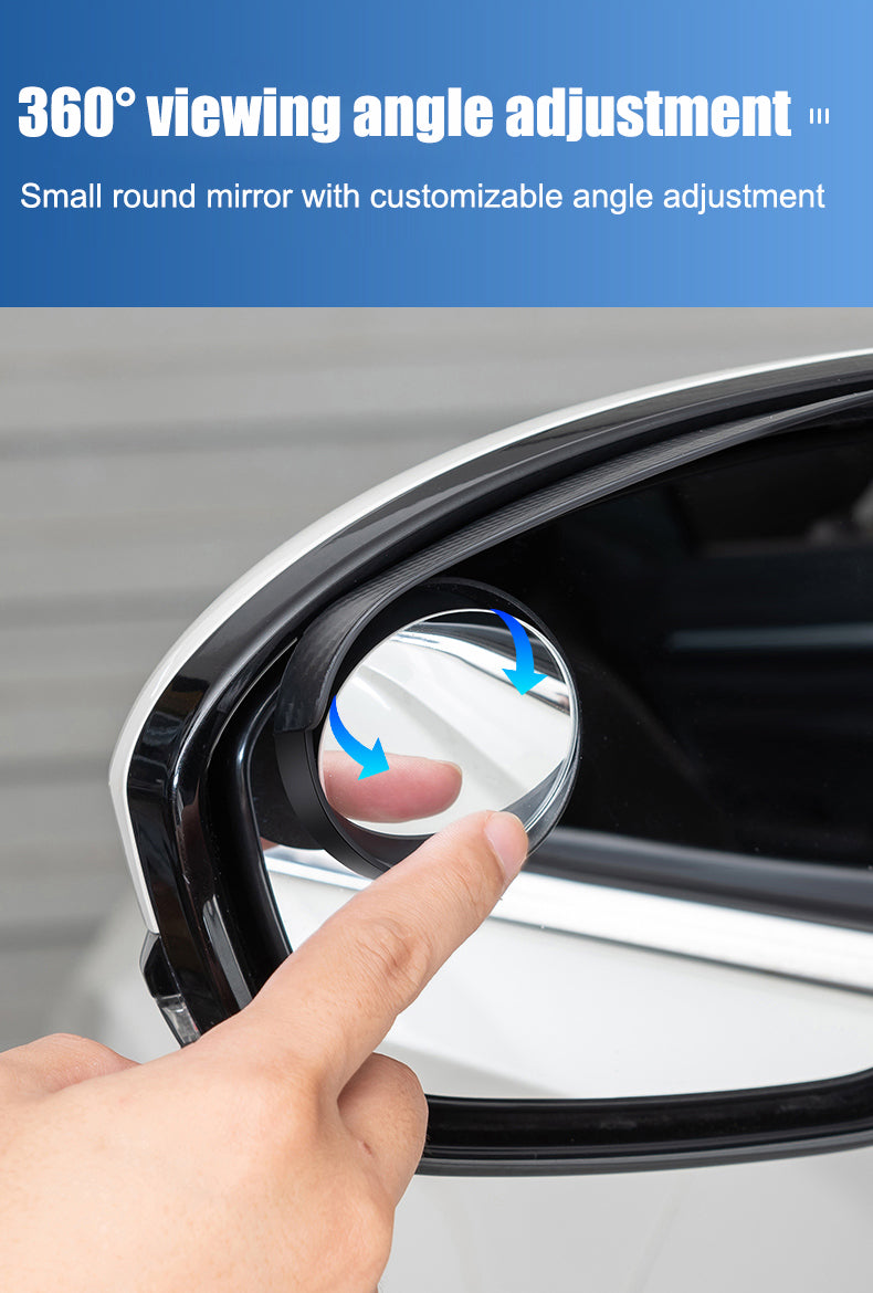 🔥Gorąca sprzedaż🔥 Lusterko wsteczne do samochodu, małe okrągłe, przeciwdeszczowe, brwi (2 szt.)