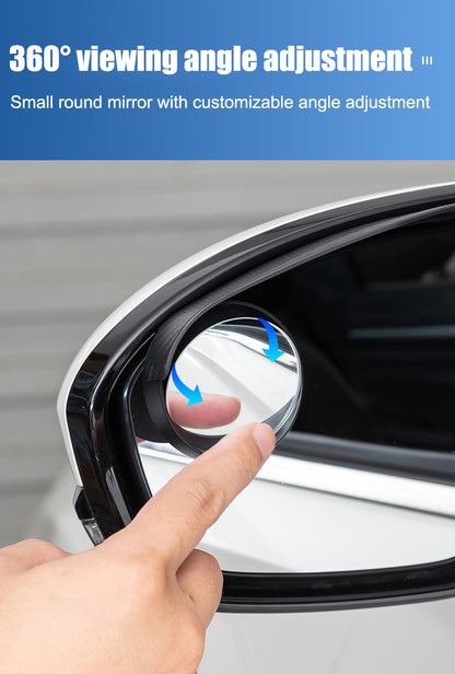 🔥Gorąca sprzedaż🔥 Lusterko wsteczne do samochodu, małe okrągłe, przeciwdeszczowe, brwi (2 szt.)