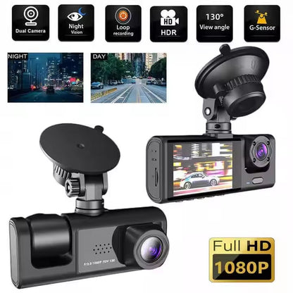 2-calowy ekran Wifi Link 1080P HD Dashcam z noktowizorem 2/3 obiektywy