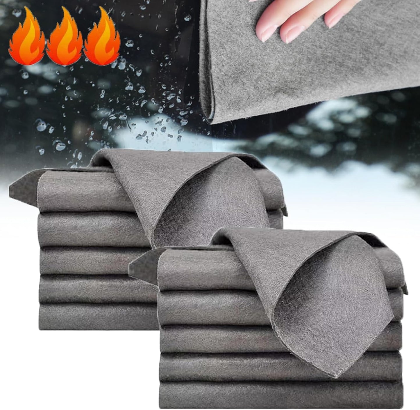 Chłonne ściereczki czyszczące z włókien – superchłonne, niepylące, 11,8" x 11,8"