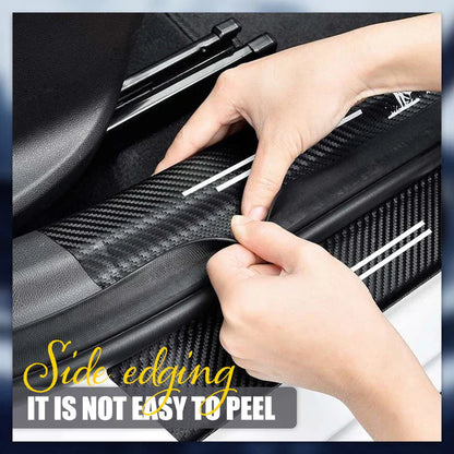 Naklejki na drzwi samochodowe z włókna węglowego (4 sztuki)