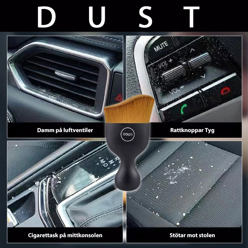 Miękka szczotka pochłaniająca kurz do wnętrza samochodu