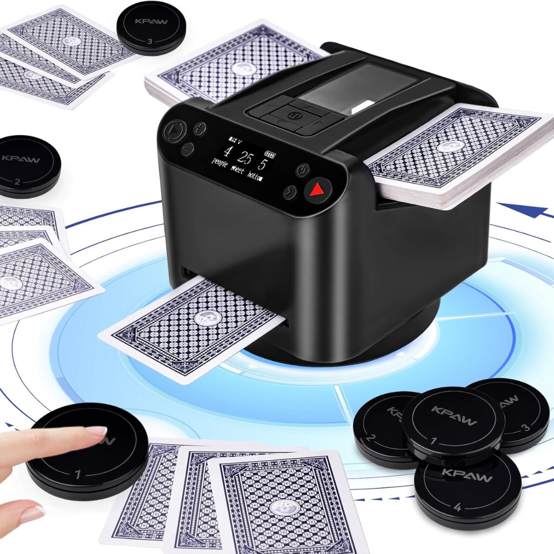 Automatyczna tasowarka kart i rozdający 2 w 1 z 4 pilotami do losowania kart