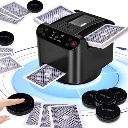 Automatyczna tasowarka kart i rozdający 2 w 1 z 4 pilotami do losowania kart