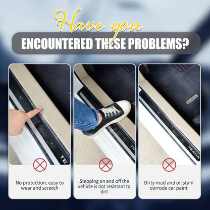 Naklejki na drzwi samochodowe z włókna węglowego (4 sztuki)