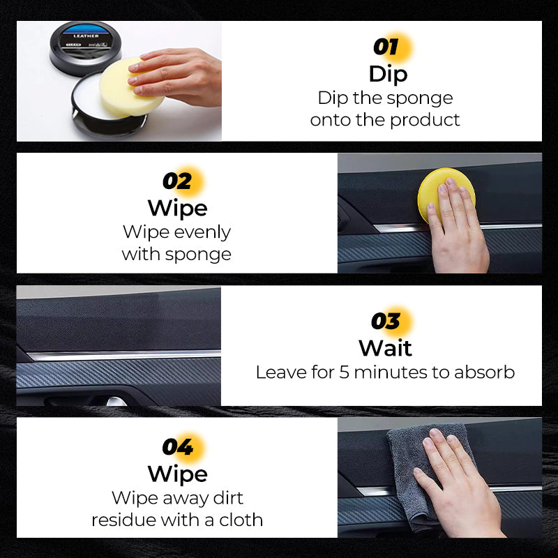 🔥🚙 Pasta do czyszczenia i pielęgnacji – do auta, kanapy, polerowania skóry! ✨