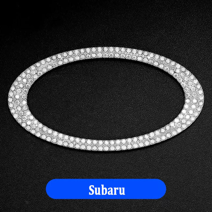 Kreatywne naklejki na kierownicę z diamentami