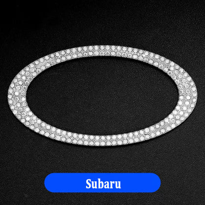 Kreatywne naklejki na kierownicę z diamentami