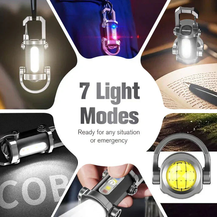 🔦【✨Kup 1 otrzymaj 1 gratis】Przenośna, ładowalna, jasna latarka do breloczka