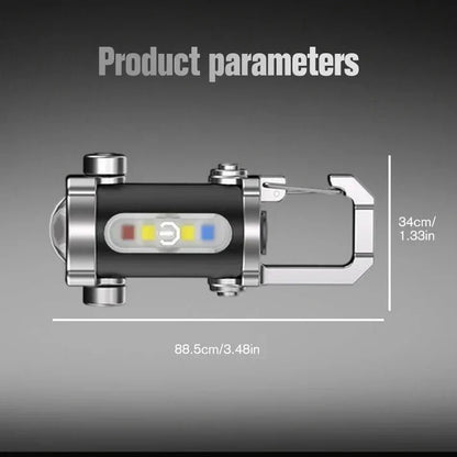 🔦【✨Kup 1 otrzymaj 1 gratis】Przenośna, ładowalna, jasna latarka do breloczka