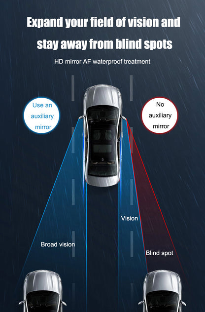 🔥Gorąca sprzedaż🔥 Lusterko wsteczne do samochodu, małe okrągłe, przeciwdeszczowe, brwi (2 szt.)