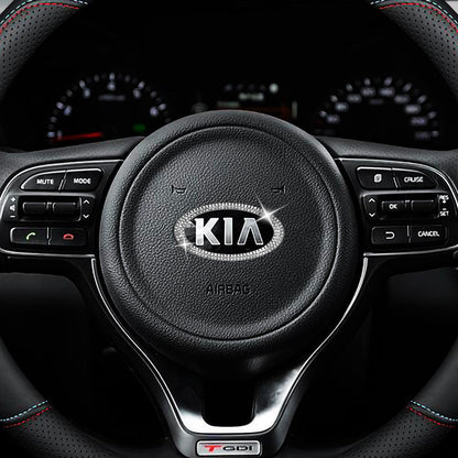 Kreatywne naklejki na kierownicę z diamentami