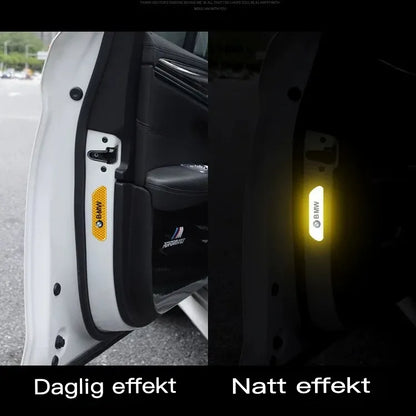 Naklejki odblaskowe na samochód paski antykolizyjne LOGO【4 sztuki】