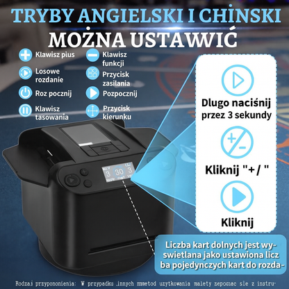 Automatyczna tasowarka kart i rozdający 2 w 1 z 4 pilotami do losowania kart