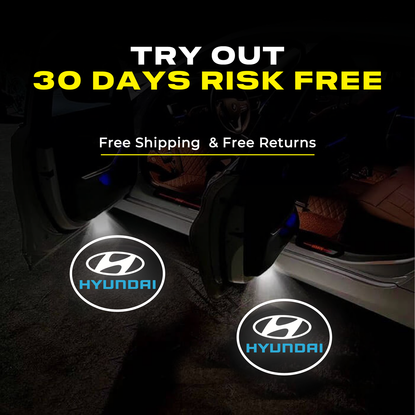 Lampy do drzwi - Bezprzewodowy projektor do drzwi